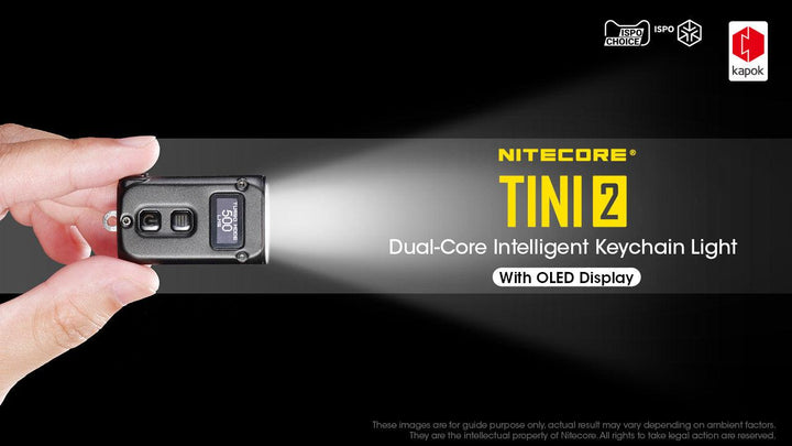 TINI 2 (Black) - 500 lumens - Nitecore Singapore