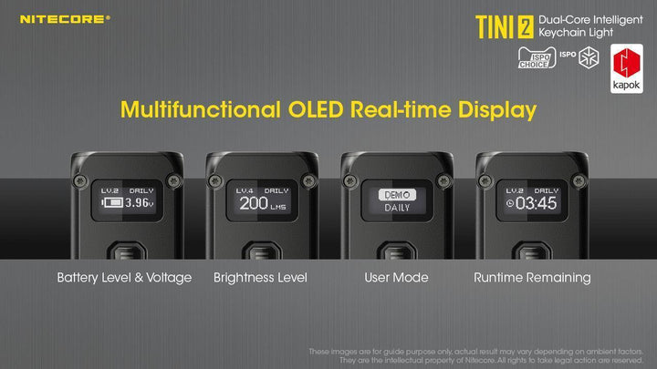TINI 2 (Black) - 500 lumens - Nitecore Singapore