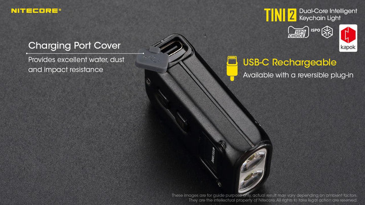 TINI 2 (Black) - 500 lumens - Nitecore Singapore