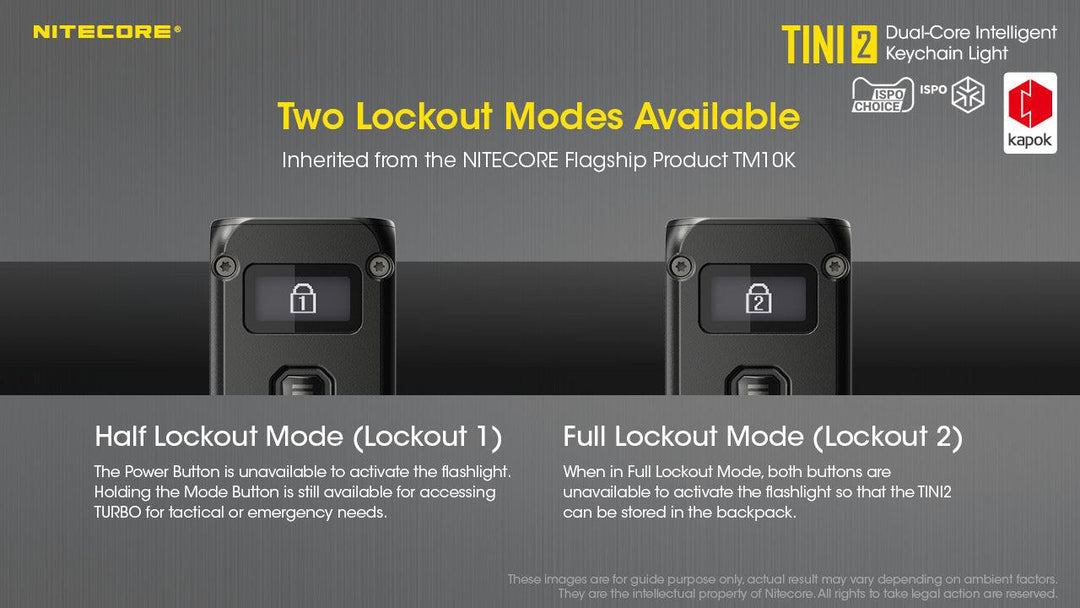 TINI 2 (Black) - 500 lumens - Nitecore Singapore