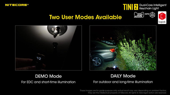 TINI 2 (Black) - 500 lumens - Nitecore Singapore