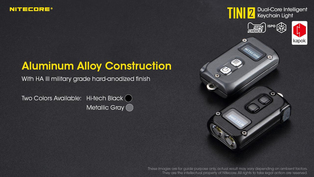 TINI 2 (Black) - 500 lumens - Nitecore Singapore