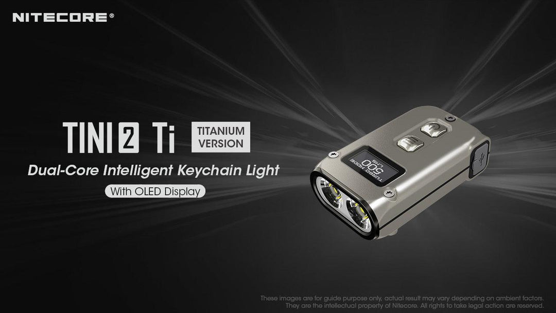 TINI 2 (Titanium) - 500 lumens - Nitecore Singapore