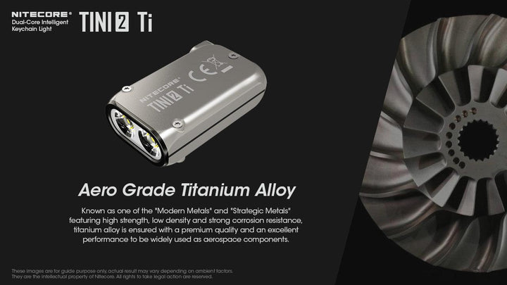 TINI 2 (Titanium) - 500 lumens - Nitecore Singapore