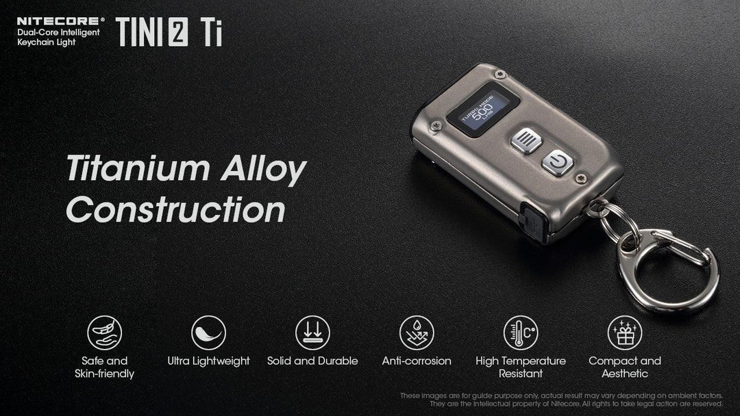 TINI 2 (Titanium) - 500 lumens - Nitecore Singapore