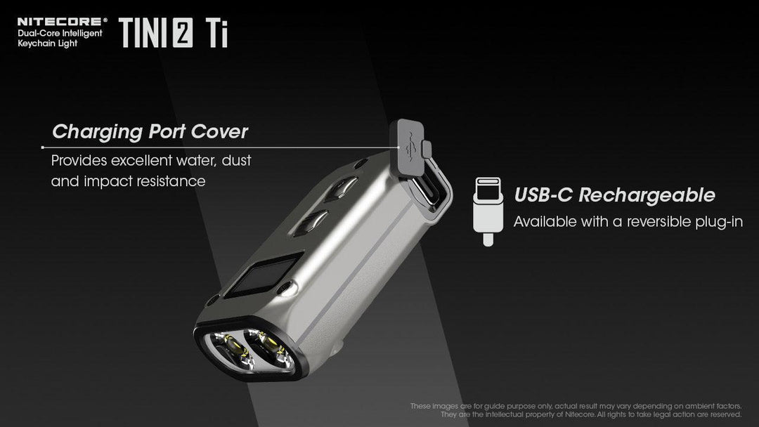TINI 2 (Titanium) - 500 lumens - Nitecore Singapore