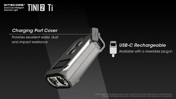 TINI 2 (Titanium) - 500 lumens - Nitecore Singapore