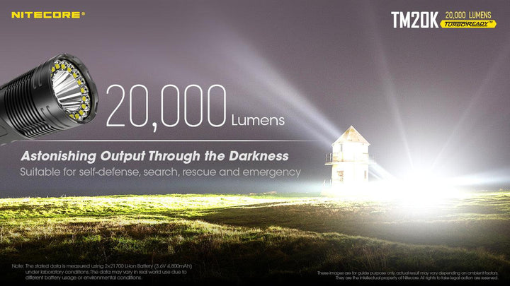 TM20K - 20,000 lumens (Bundle) - Nitecore Singapore