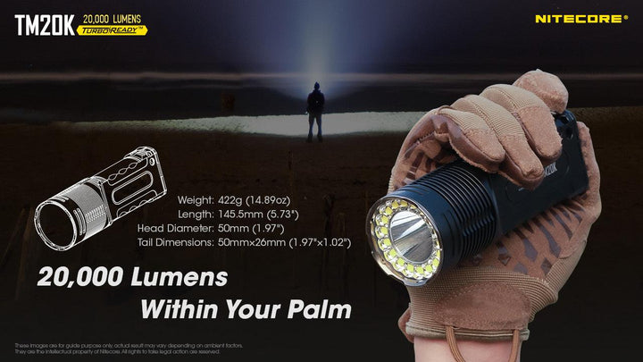TM20K - 20,000 lumens (Bundle) - Nitecore Singapore