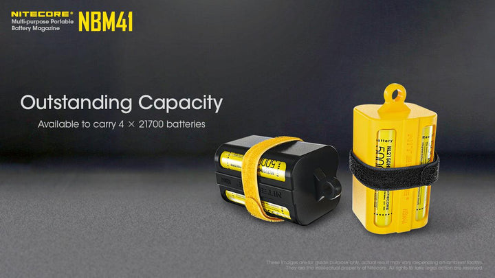 NBM41 (BLACK) - Battery Magazine for 21700 - Nitecore Singapore