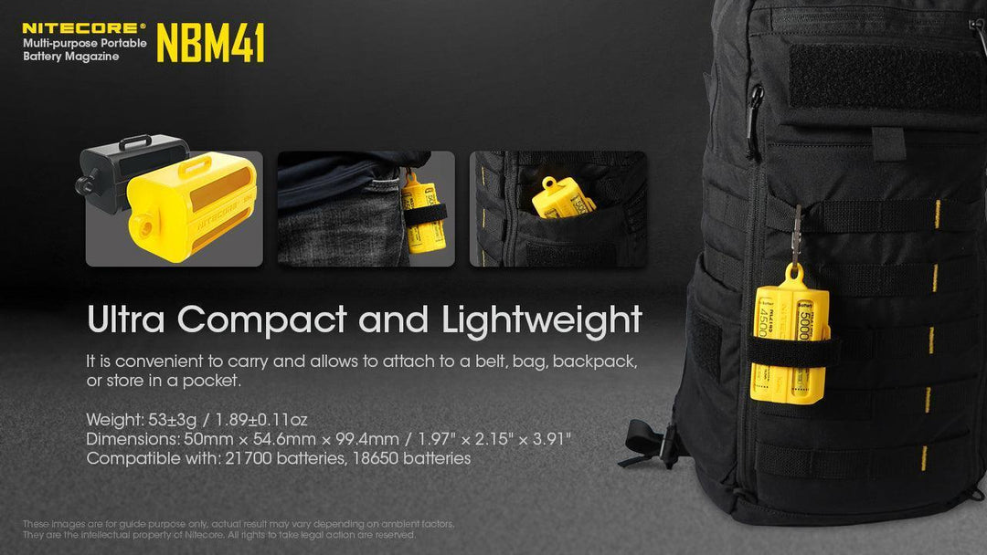 NBM41 (BLACK) - Battery Magazine for 21700 - Nitecore Singapore