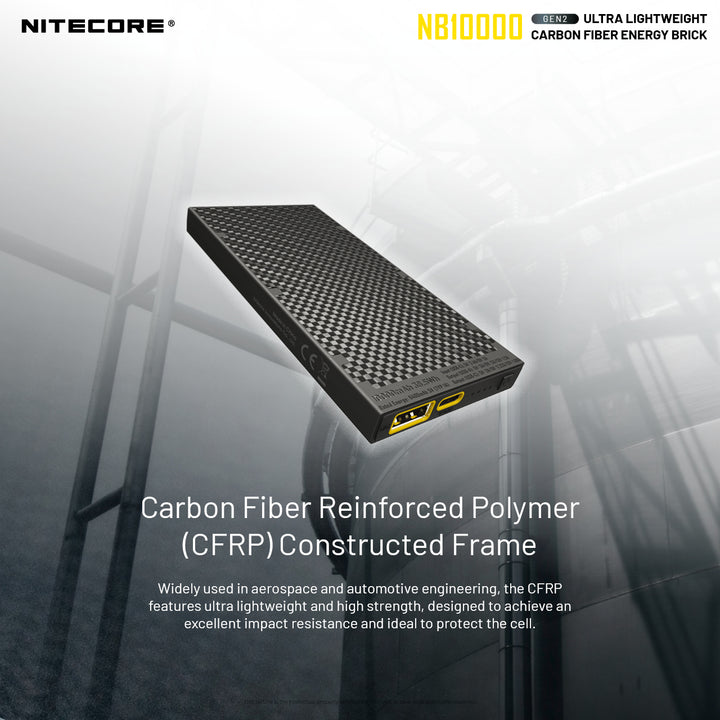 NB10000 Carbon Fiber Energy Brick (10,000mAh 3A GEN 2) Bundle