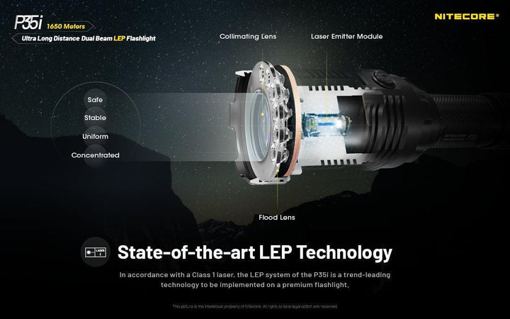 P35i - 3000 lumens LEP - Nitecore Singapore