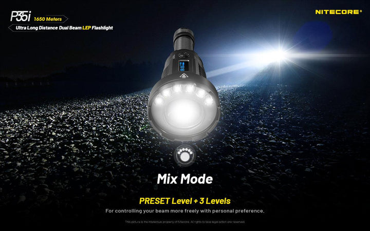 P35i - 3000 lumens LEP - Nitecore Singapore