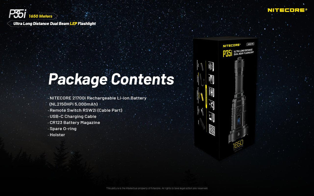 P35i - 3000 lumens LEP - Nitecore Singapore