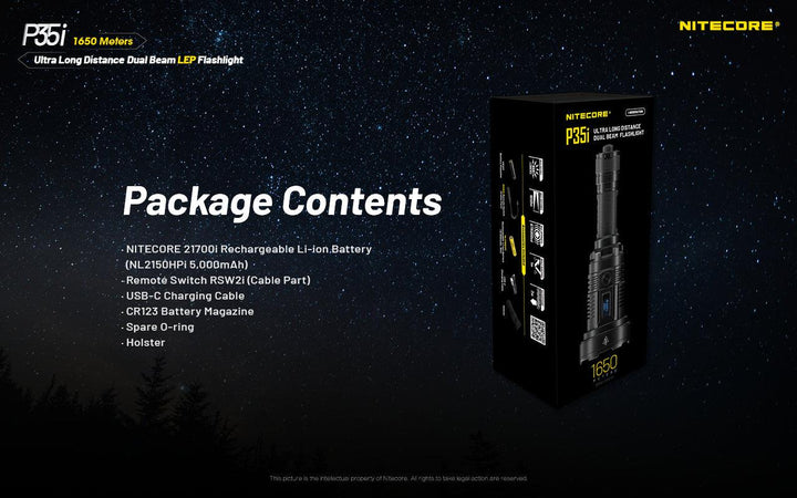 P35i - 3000 lumens LEP - Nitecore Singapore
