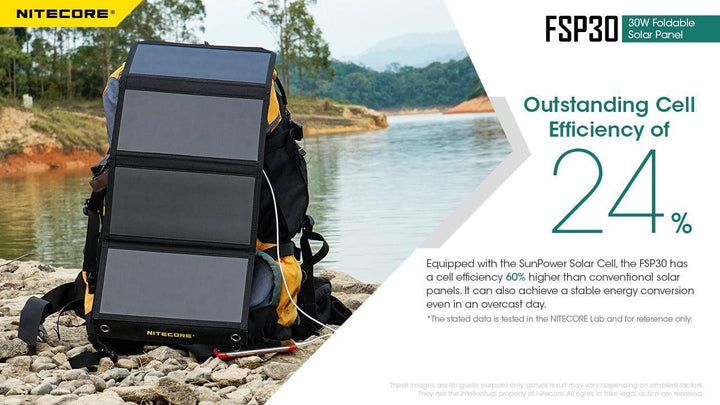 30W Foldable Solar Panel (FSP30) - Nitecore Singapore