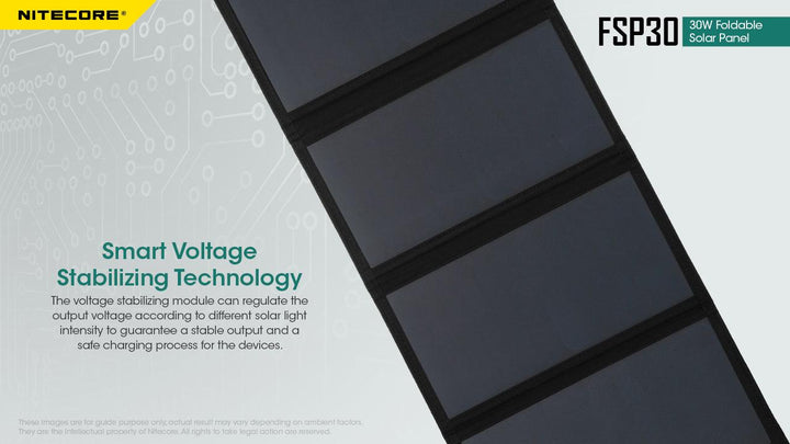 30W Foldable Solar Panel (FSP30) - Nitecore Singapore