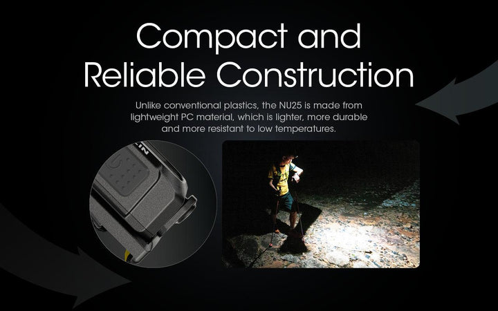 NU25 V2 - 400 lumens - Nitecore Singapore