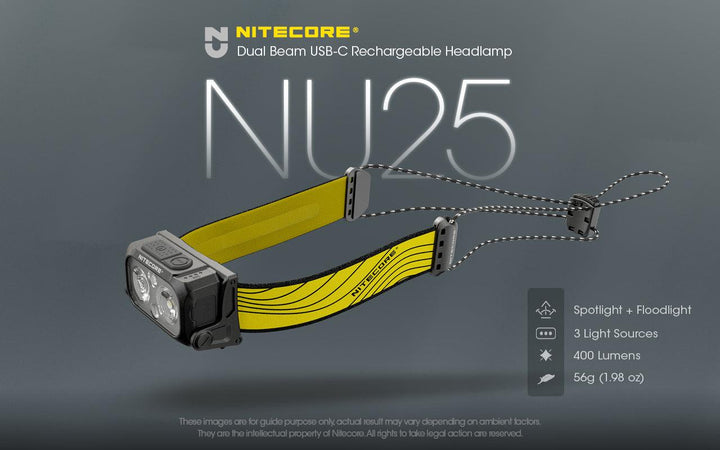 NU25 V2 - 400 lumens - Nitecore Singapore
