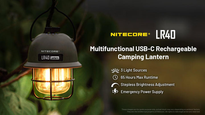 LR40 (Green) - 100 lumens - Nitecore Singapore