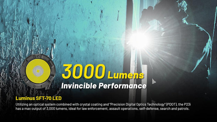 P23i - 3000 lumens - Nitecore Singapore
