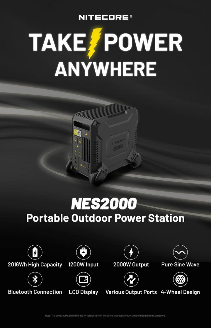 NES2000 (2016Wh) Portable Power Station - Nitecore Singapore