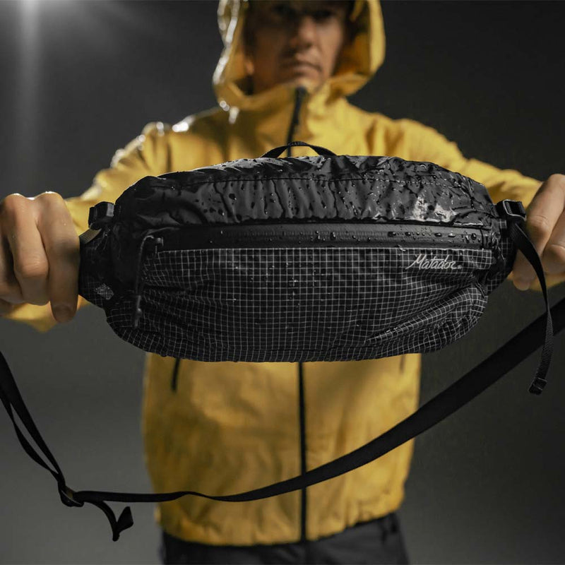 Freerain Waterproof Packable Hip Pack (Black) - 2L