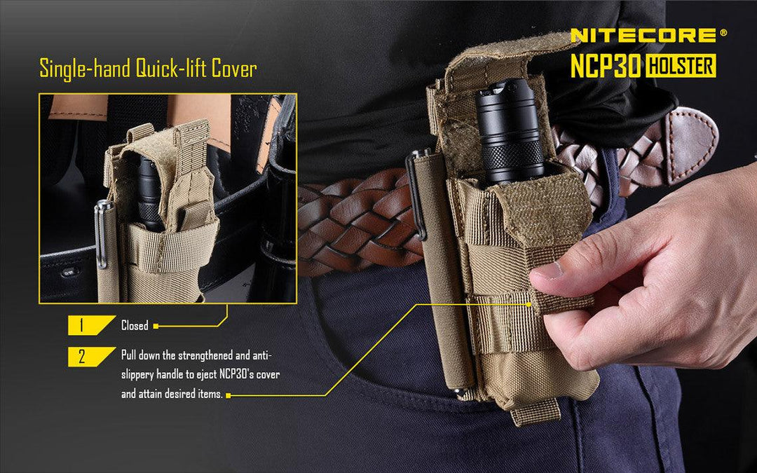 Tactical Holster NCP30 (Black) - Nitecore Singapore