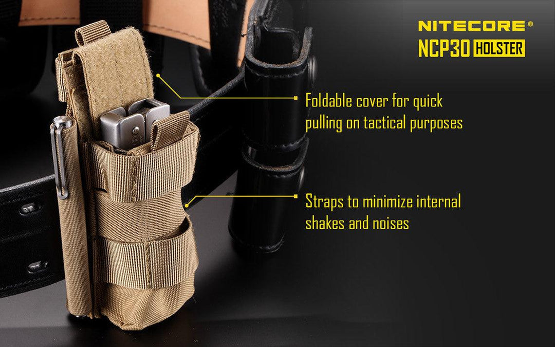 Tactical Holster NCP30 (Black) - Nitecore Singapore
