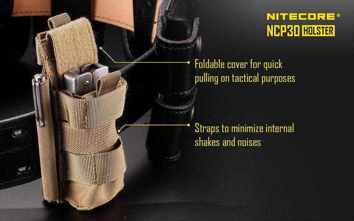 Tactical Holster NCP30 (Black) - Nitecore Singapore
