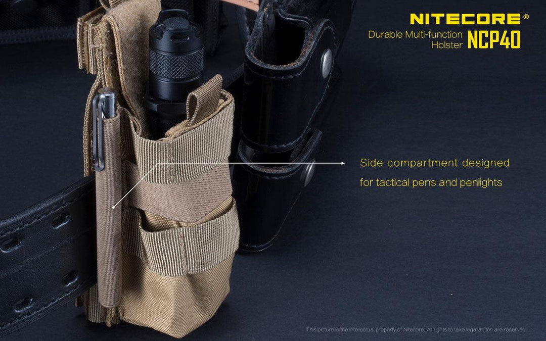 Tactical Holster NCP40 (Black) - Nitecore Singapore