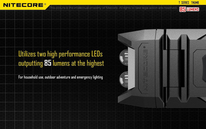 Thumb - 85 lumens - Nitecore Singapore