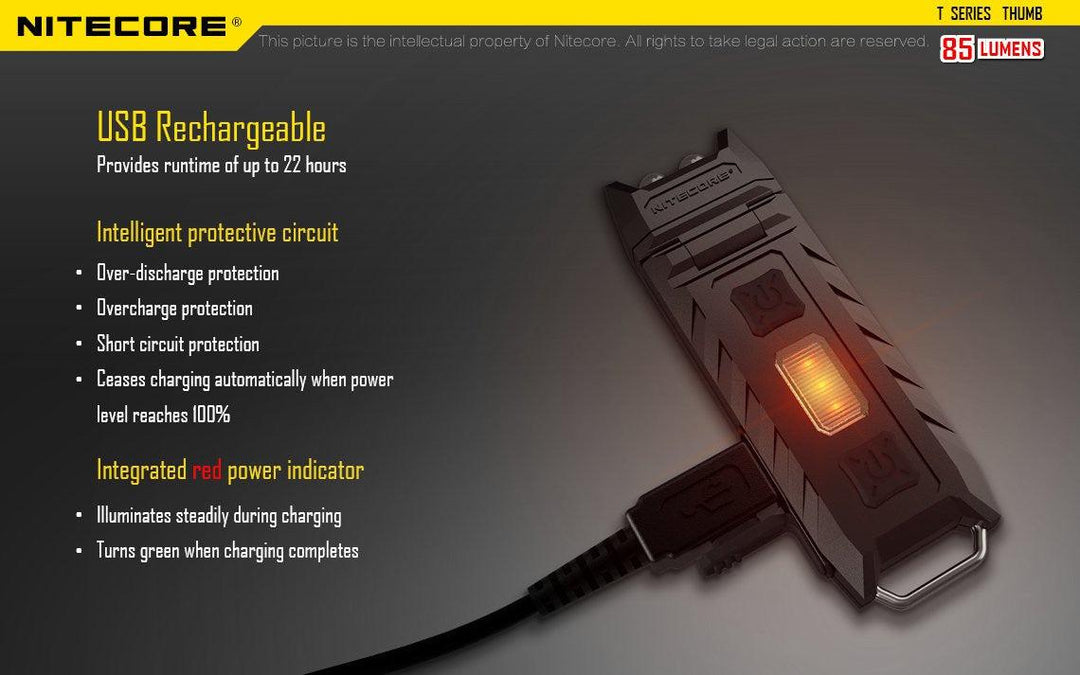 Thumb - 85 lumens - Nitecore Singapore