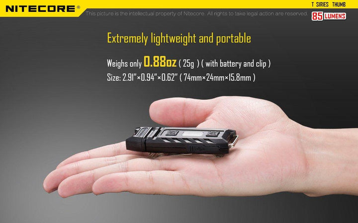Thumb - 85 lumens - Nitecore Singapore