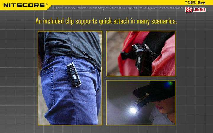 Thumb - 85 lumens - Nitecore Singapore