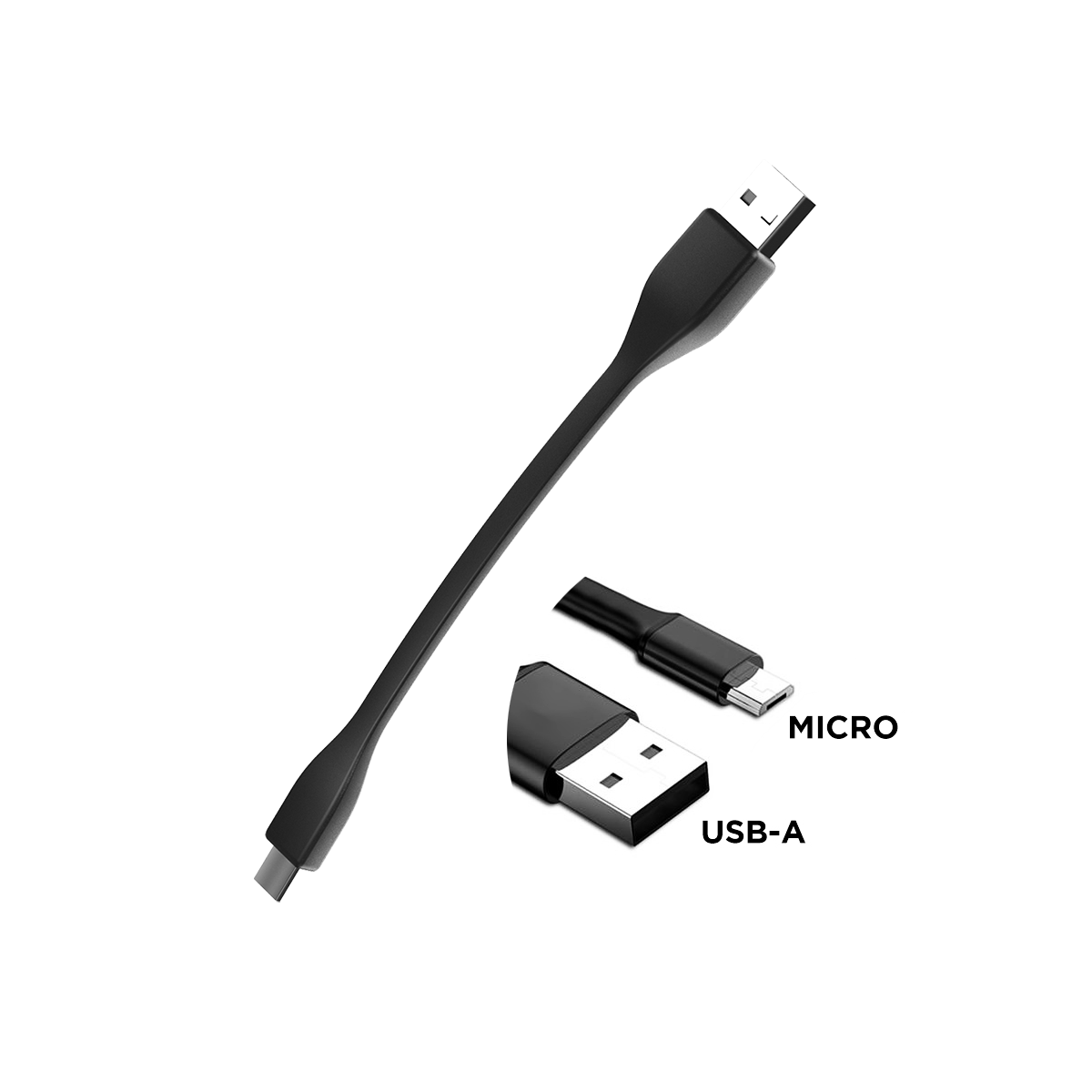 Flexible Micro-USB to USB-A Cable Stand